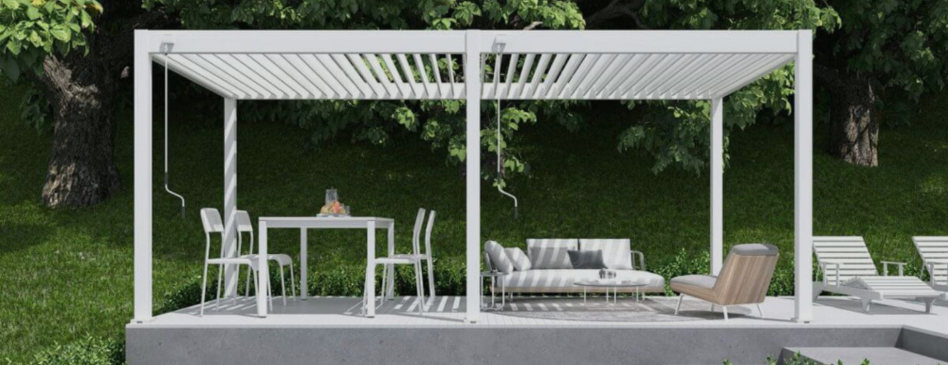 Zahradní pergola jako oáza relaxace.