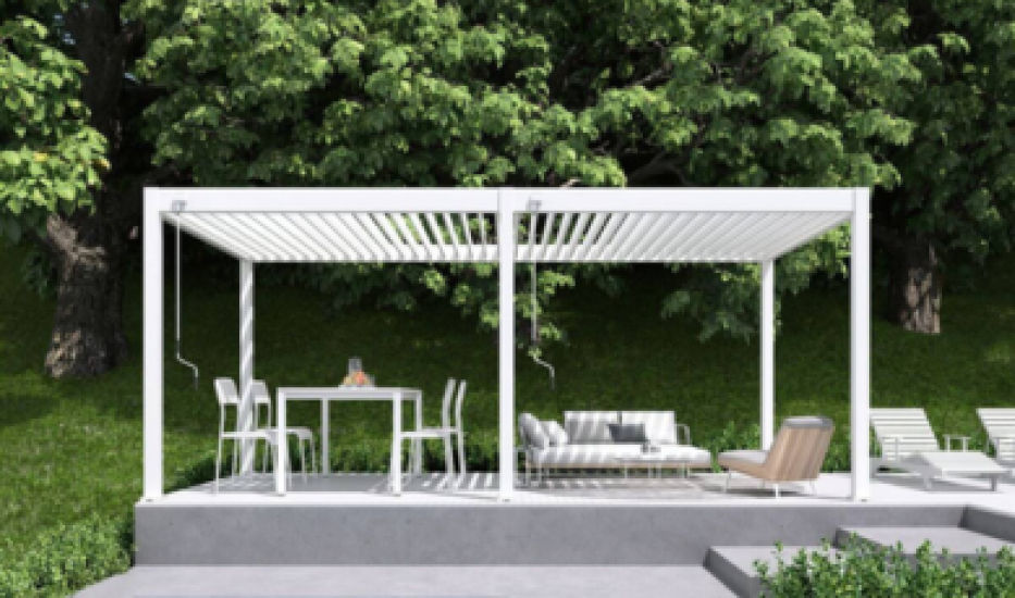Zahradní pergola jako oáza relaxace.
