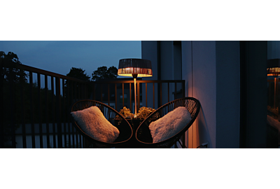 Sálavá topná tělesa pro terasu a balkon