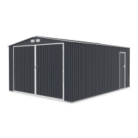 Kovová garáž Kingston 380x480 Cold Grey - HARDMAISTER