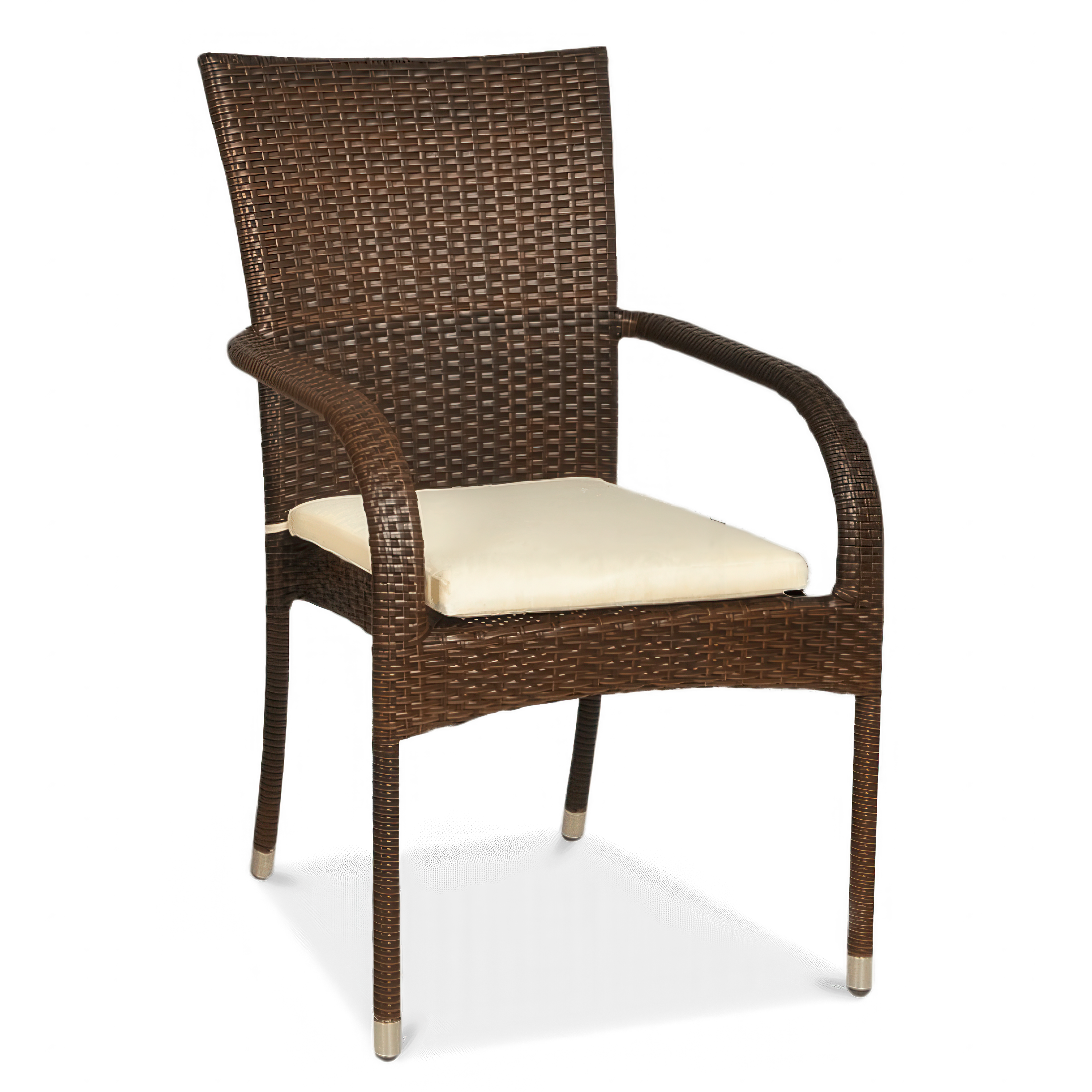 Jemný krémový polštářek na zahradní židli - MOODME