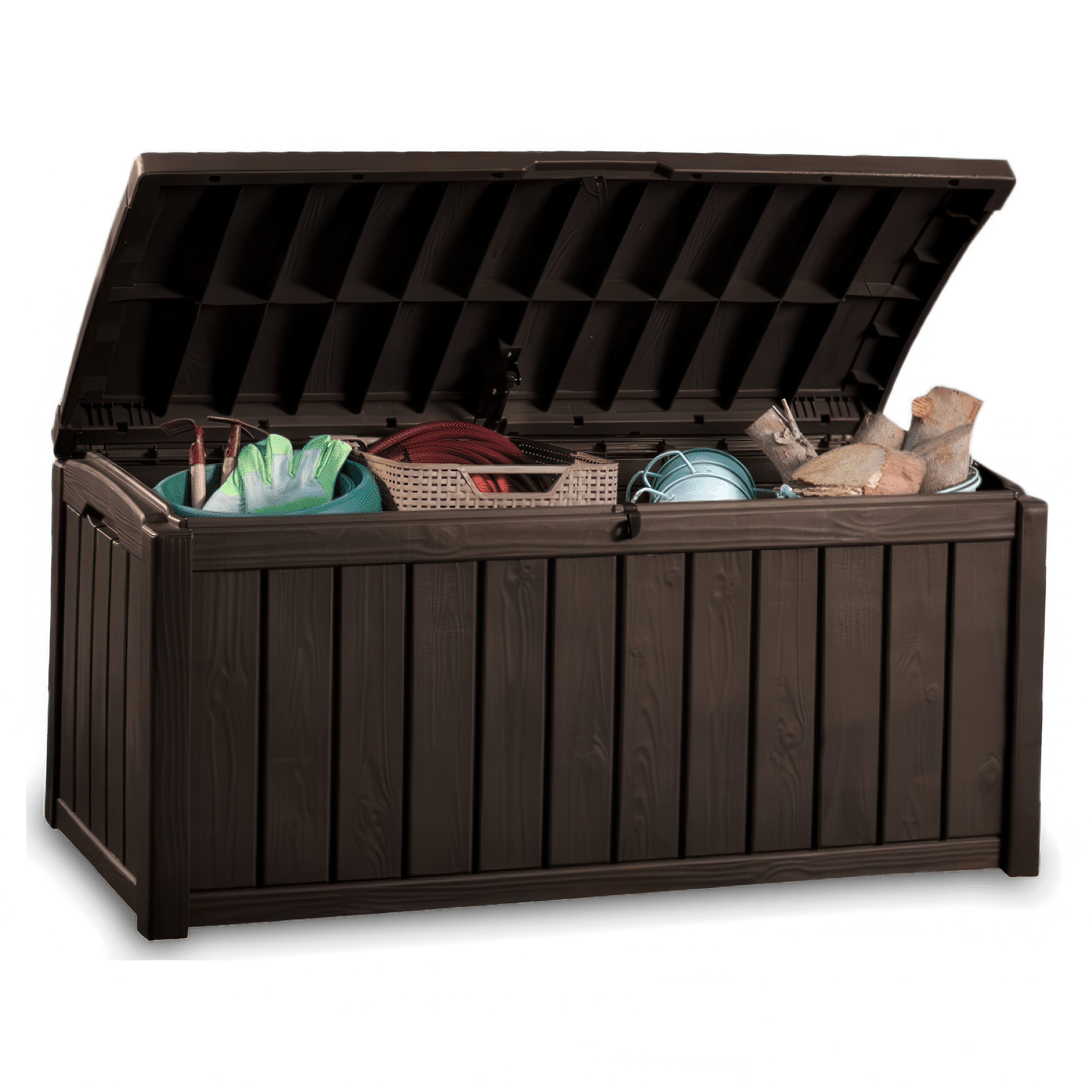 Balkonový box Keter GLENWOOD BOX 390L Brown