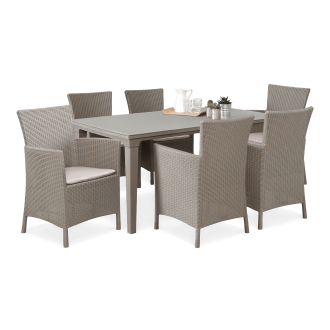 Zahradní set TOSCANA 6+1 Cappuccino