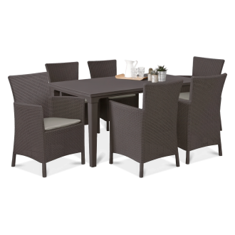 Zahradní set TOSCANA 6+1 Brown