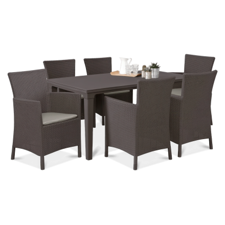 Zahradní set TOSCANA 6+1 Brown