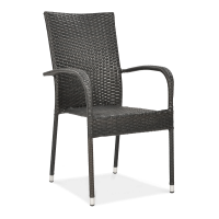 FIESTA Hnědá technorattanová židle