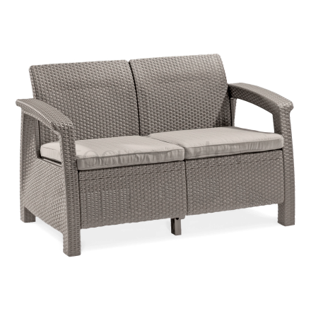 Zahradní pohovka CORFU LOVE SEAT Cappuccino