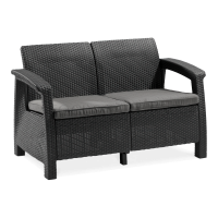 Zahradní pohovka CORFU LOVE SEAT Graphite