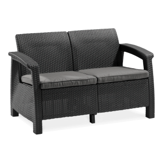 Zahradní pohovka CORFU LOVE SEAT Graphite