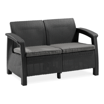 Zahradní pohovka CORFU LOVE SEAT Graphite
