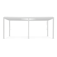 Masivní terasová pergola 3x6 Premium White - GUTROOF