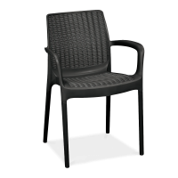 BALI MONO Grafitová zahradní židle