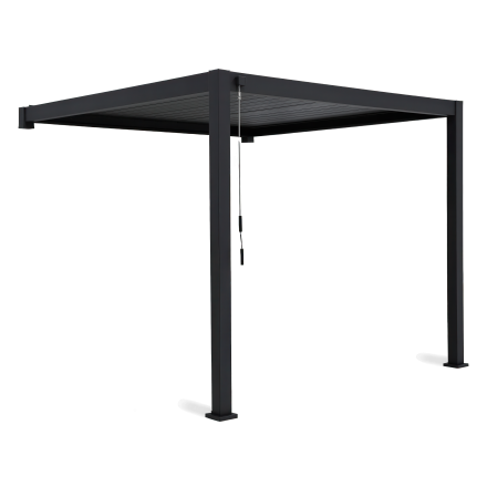 Pergola ścienna ogrodowa na taras Premium Wall 3x4 Anthracite - Gutroof