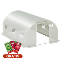 Zahradní fóliovník 3x4,5x2 - 13,5m2 Bílá