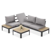 Zahradní roh RAYMOND tmavě šedý - FOCUS GARDEN