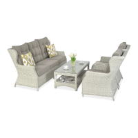 Technorattanová souprava TRIVENTO 3 Melange White