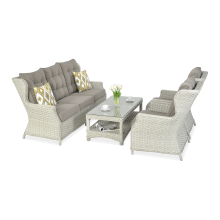 Technorattanová souprava TRIVENTO 3 Melange White