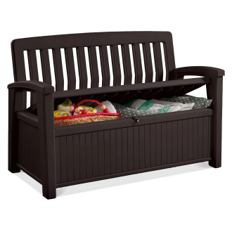Skrzynia/Ławka Keter PATIO BENCH 227L brązowa