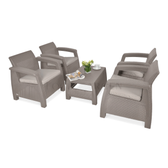 Zahradní set CORFU QUATTRO Cappuccino