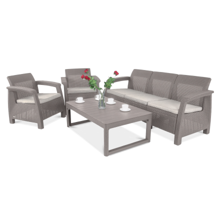 Zahradní set CORFU MAX 3 Cappuccino