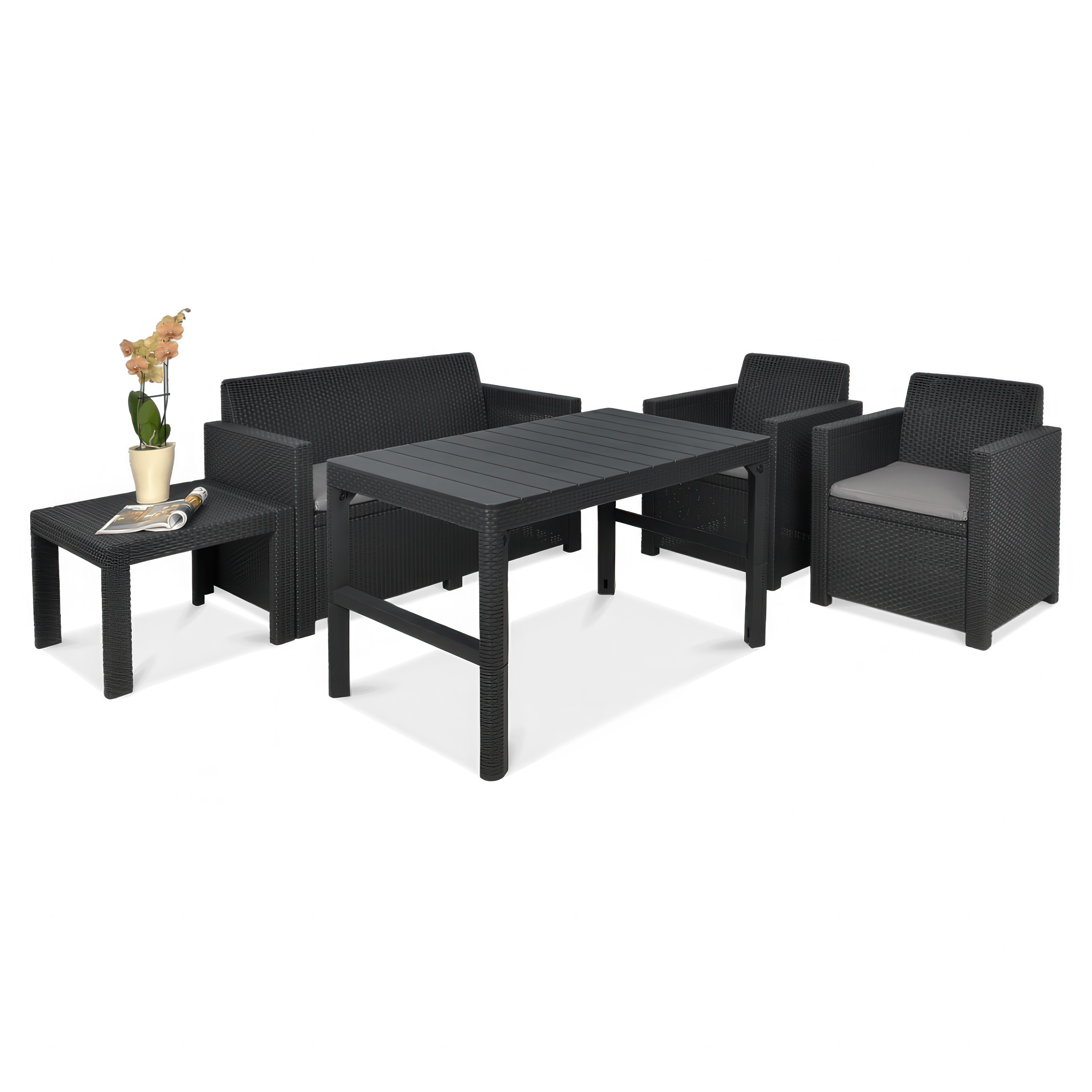 ALABAMA QUATTRO Grafitová zahradní souprava