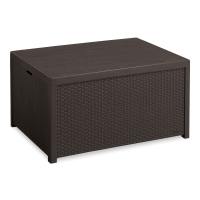 Stůl ARICA BOX s úložným boxem hnědý