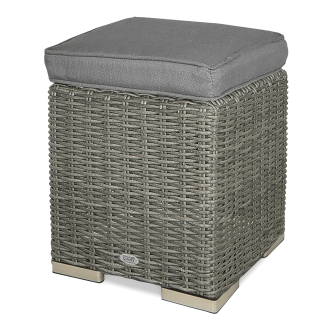 TRIVENTO Tmavě šedý puf