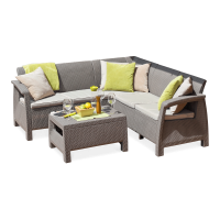 Zahradní roh CORFU RELAX SET Cappucino