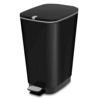 Odpadkový koš 45 l černý matný s pedálem - KETER