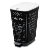 Odpadkový koš s pedálem 45 l Menu na kávu - KETER