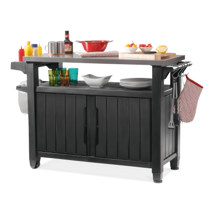 Zahradní bar / altán Keter UNITY XL 207 l grafitový