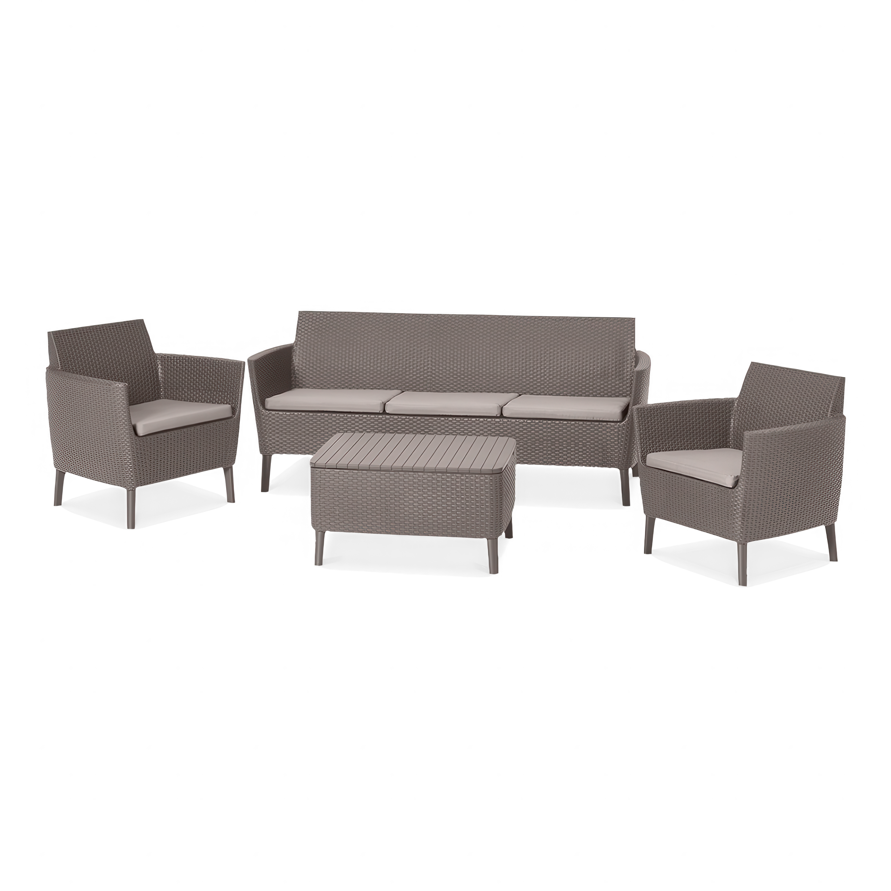 Sada zahradního nábytku Salemo 3+1 Cappucino