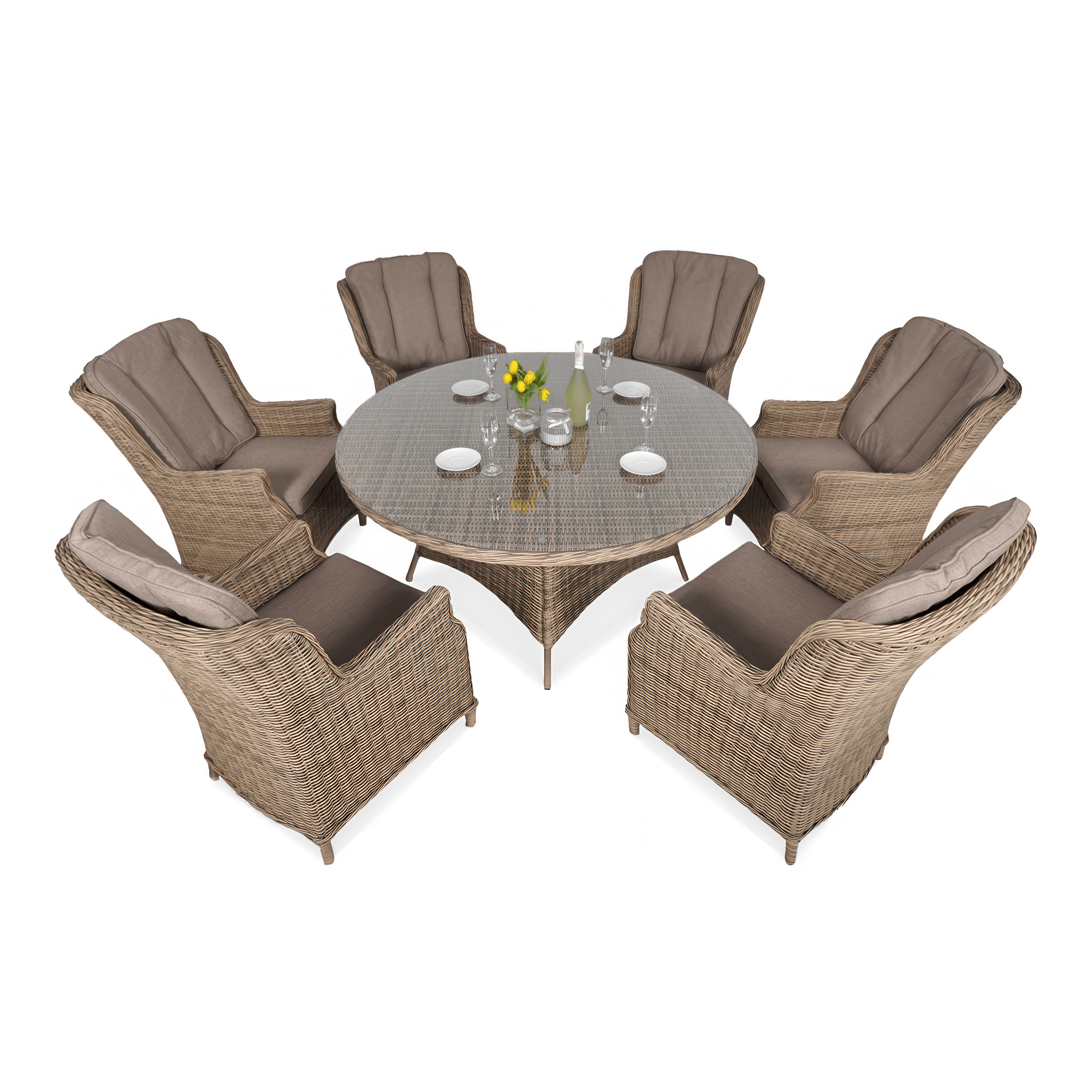 Technorattanový nábytek RAVENA Brown