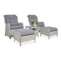 SIENNA DUO PREMIUM Bílá šedá sedací souprava