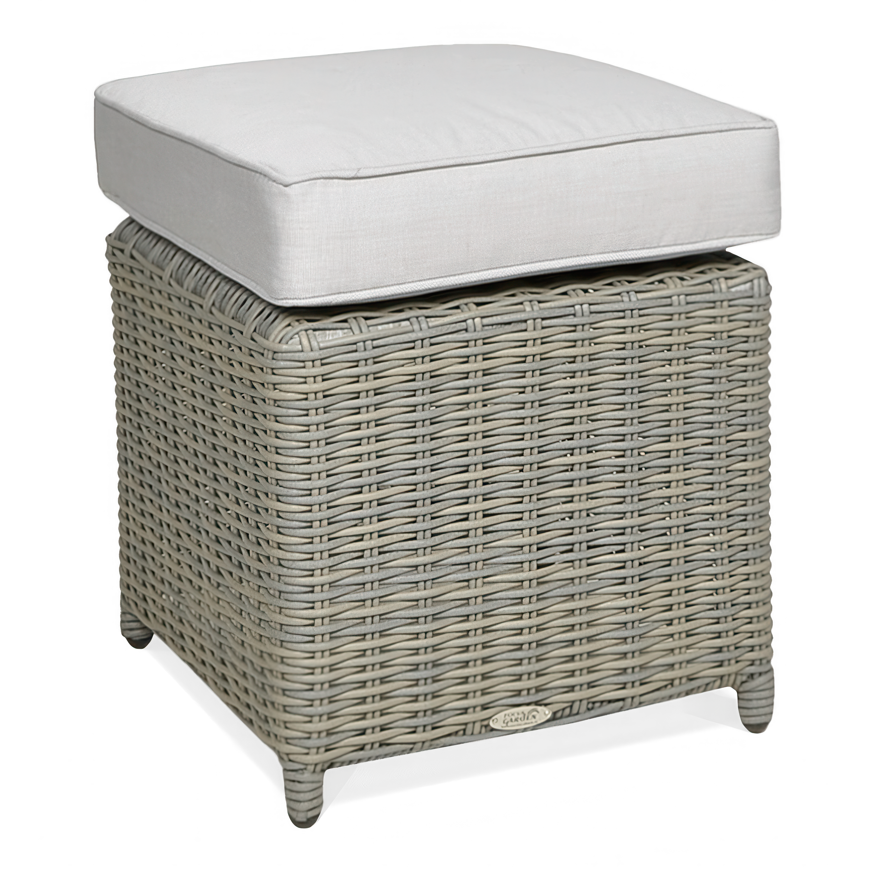 TRIVENTO Grey pouffe