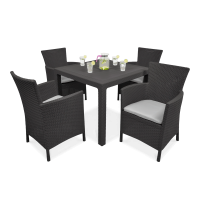 Zahradní set IOWA/MELODY QUARTET 4+1 Grafit