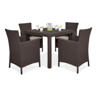 Zahradní set IOWA/MELODY QUARTET 4+1 Brown