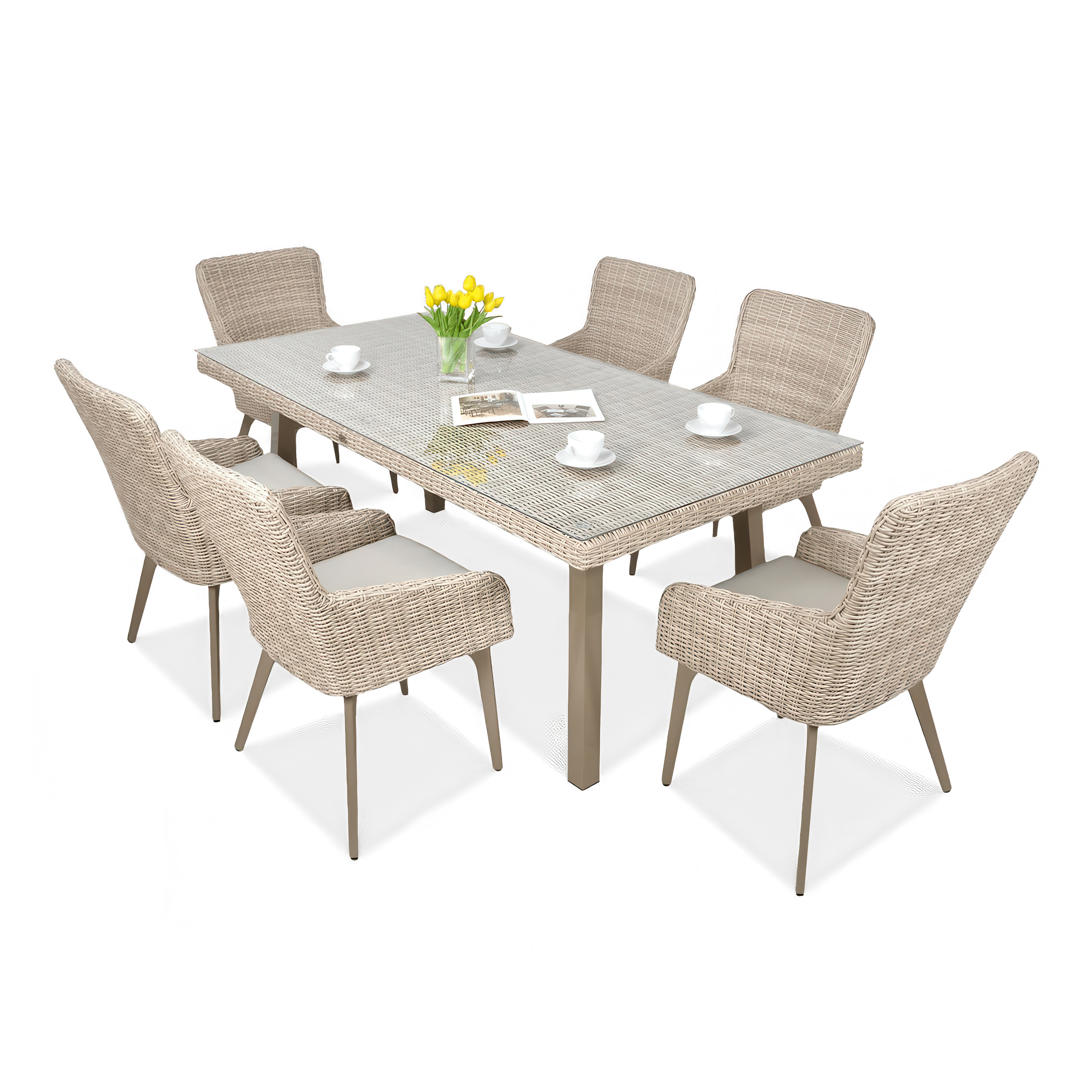 MILANO 6/200 Světle béžová sada Technorattan