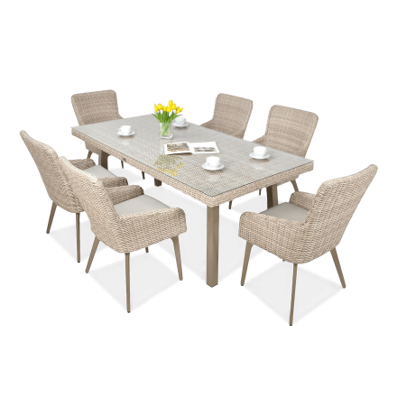 MILANO 6/200 Světle béžová sada Technorattan