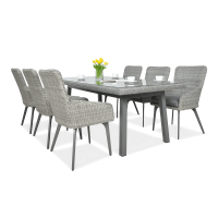 MILANO 6/200 Stone Grey Technorattan Set