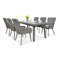 MILANO 6/200 Tmavě šedá sada Technorattan