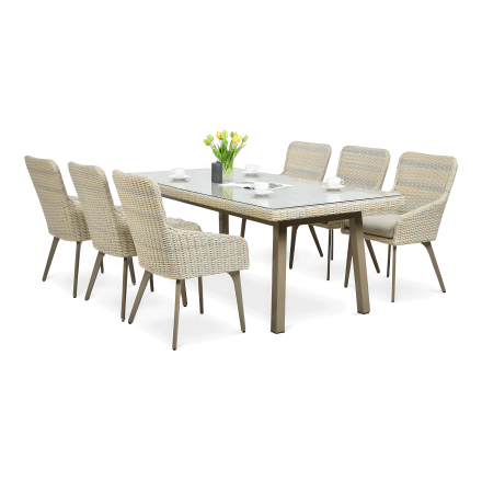 MILANO 6/200 Béžová sada Technorattan