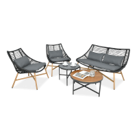 Lounge suite ALMERA CAFFE Black