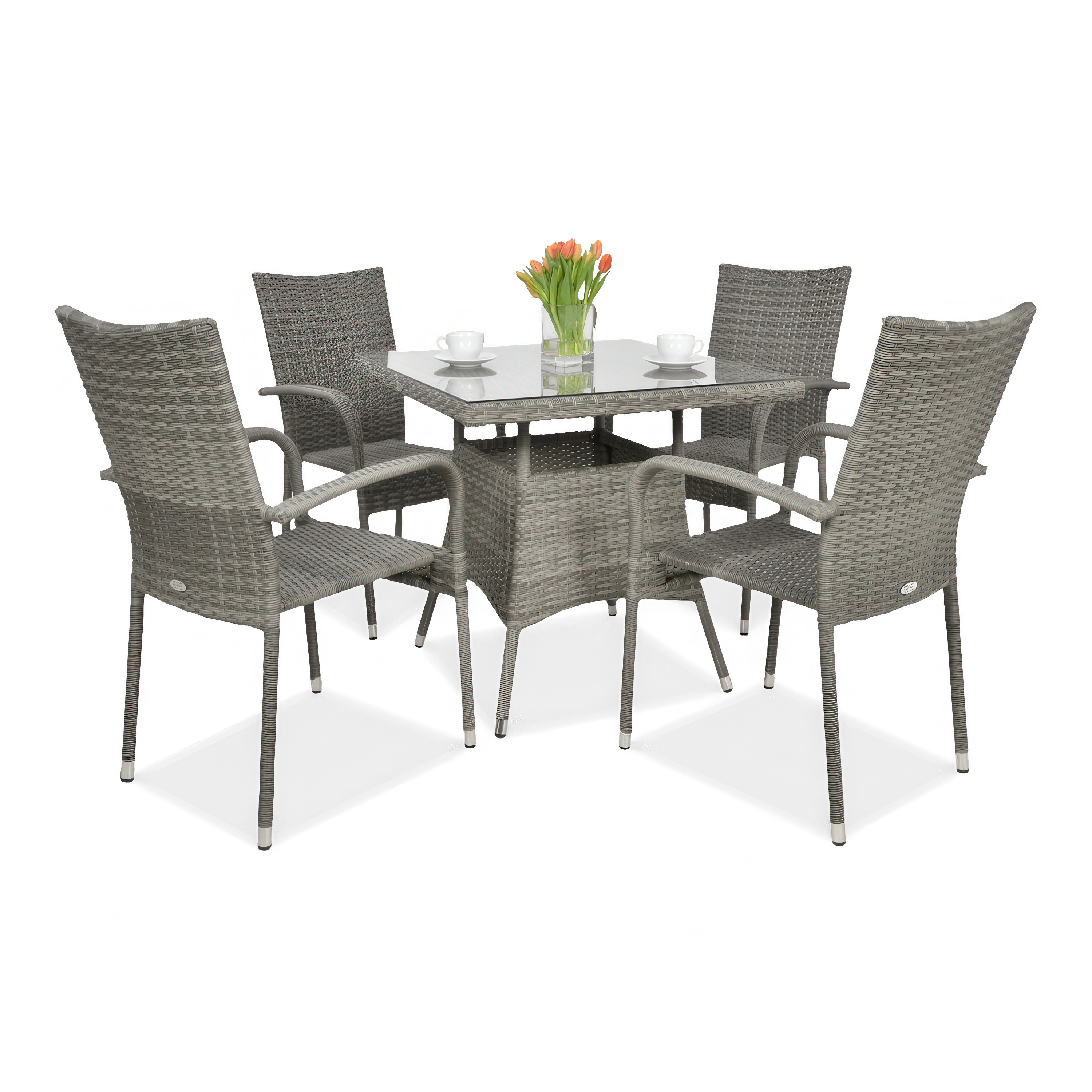 Zahradní set FIESTA/LUGO 4+1 Dolphin Grey Technorattan