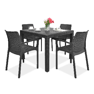 Zahradní set BALI/MELODY QUARTET 4+1 Grafit