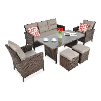 Technorattanová souprava IBIZA Brown