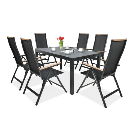 Zahradní nábytek BRISBANE 6/250 Black