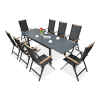 Zahradní nábytek BRISBANE 8/250 Black