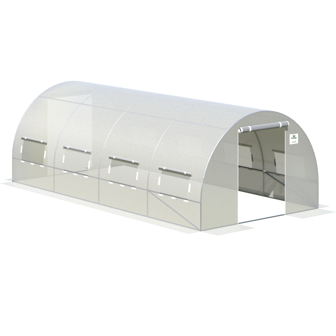 tunel na warzywa z podwójnymi drzwiami, 4 sekcje