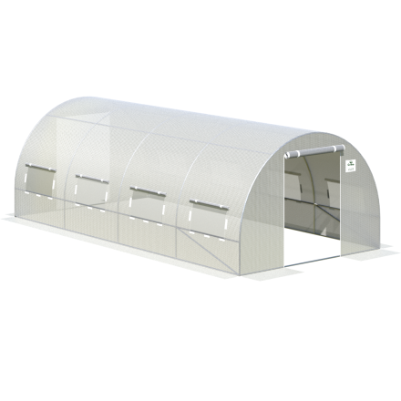 tunel na warzywa z podwójnymi drzwiami, 4 sekcje